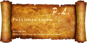 Pellionis Lenke névjegykártya